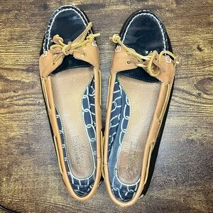 Sperry TopSider Navy Blue and Tan